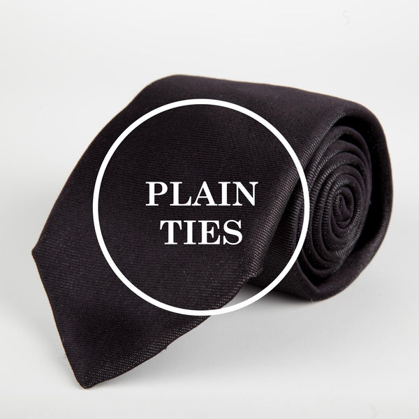 Plain Formal Silk Ties