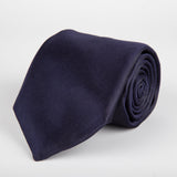 Navy Plain Weave Formal Silk Tie