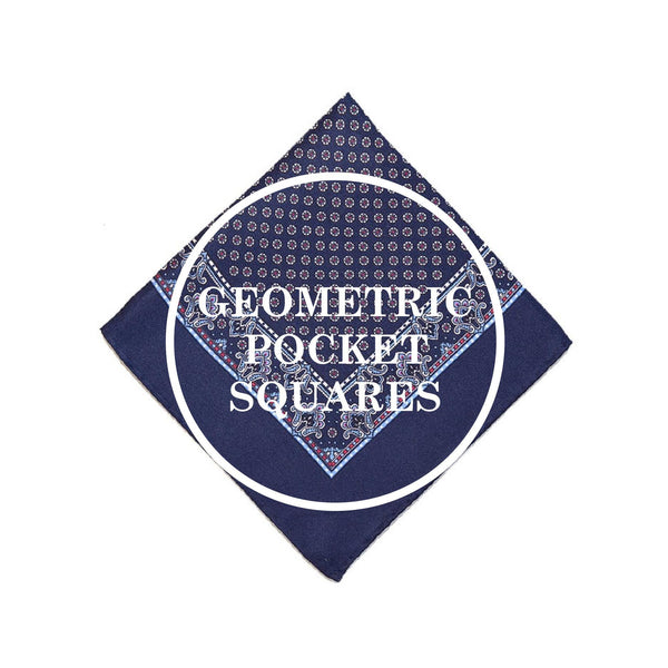 Geometric Silk Pocket Squares