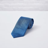 Blue Spot Woven Silk Tie