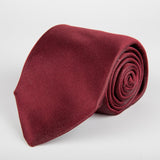 Burgundy Plain Weave Formal Silk Tie