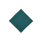 Green Blue Classic Spot Print Silk Pocket Square