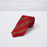 Regency Striped Woven Silk Tie Hand Finished